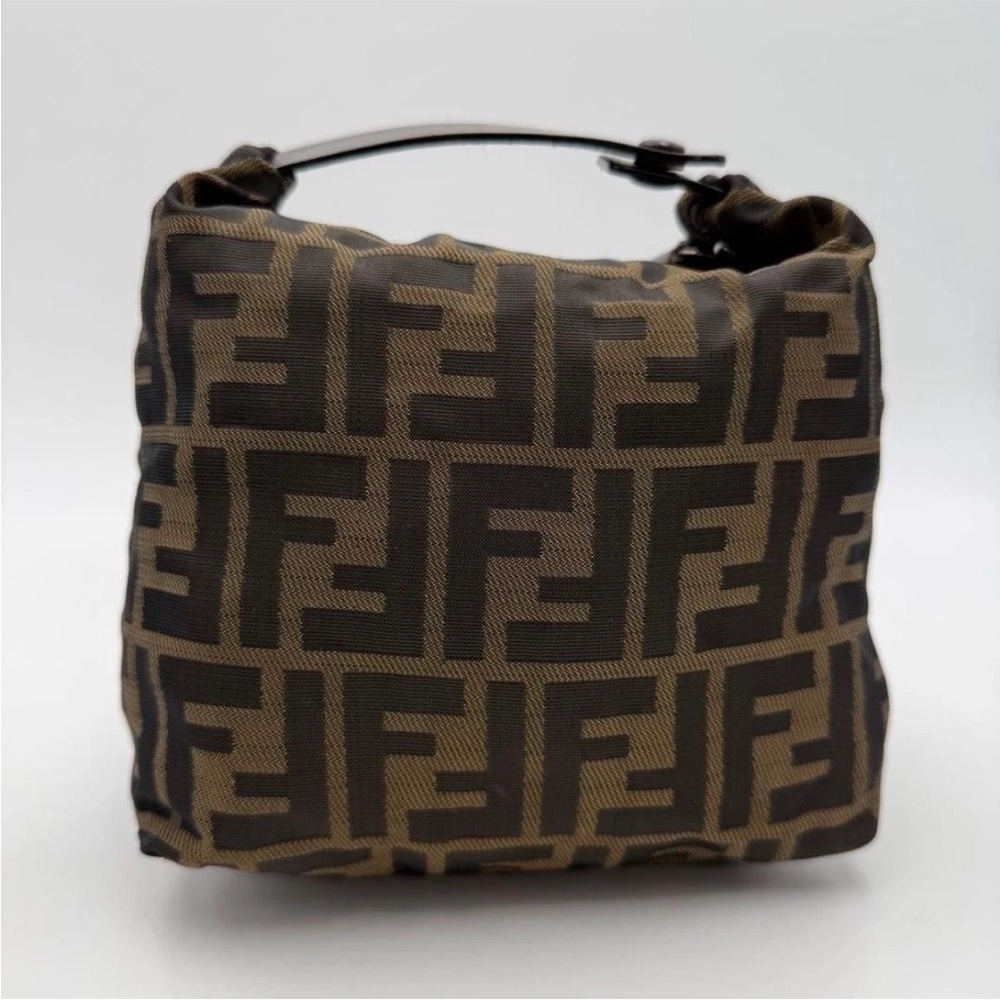 Fendi Tan and Black FF Patterned Handbag